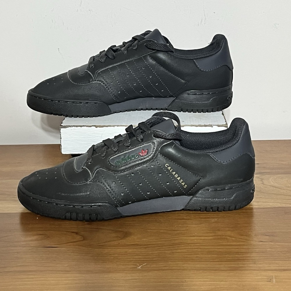Adidas Yeezy Mens Powerphase Calabasas Size 6 Core Black Shoes Sneakers